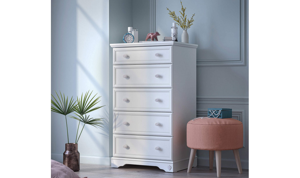 RUSTIC WHITE TALL DRESSER | 100% Quality RUSTIC WHITE TALL DRESSER | Children's dressers | ZIPhome.ee image 2