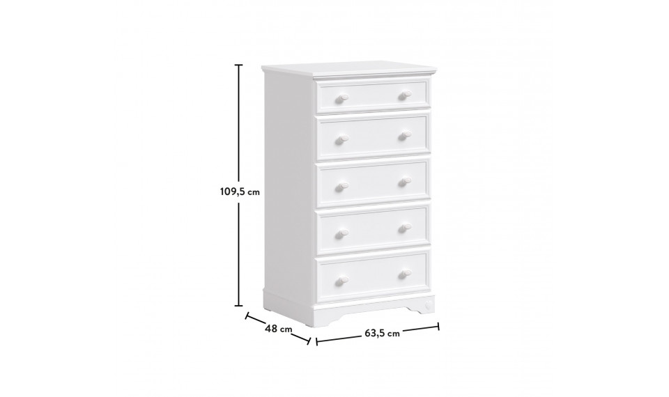 RUSTIC WHITE TALL DRESSER | 100% Quality RUSTIC WHITE TALL DRESSER | Children's dressers | ZIPhome.ee image 5