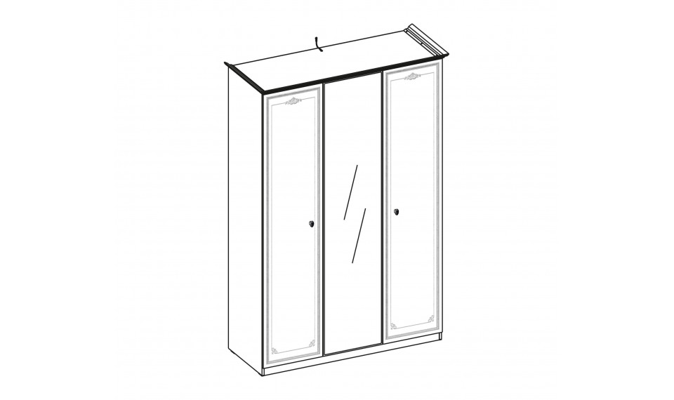 SELENA GREY 3-ukseline riidekapp | Laste riidekapid | ZIPhome.ee pilt 4