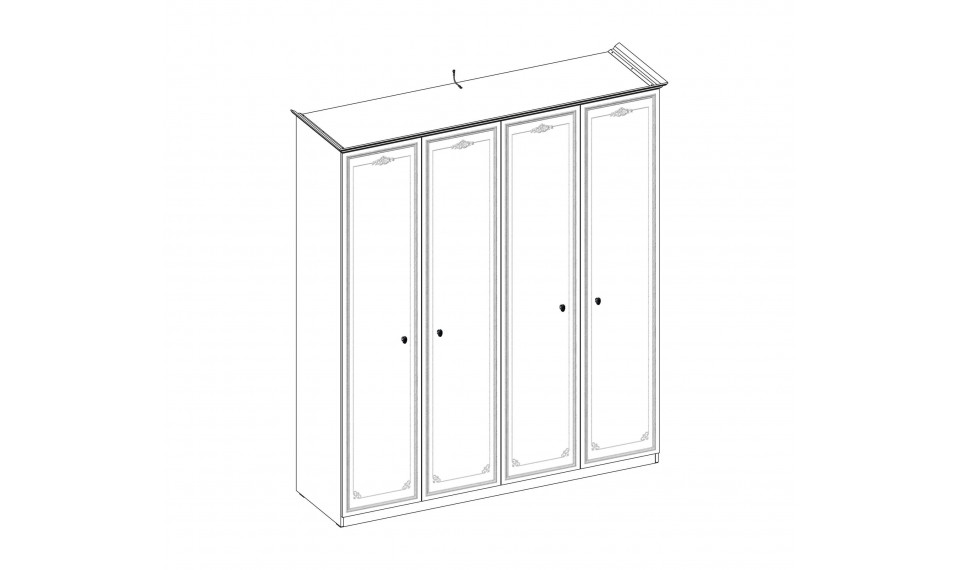 SELENA GREY 4-ukseline riidekapp | Laste riidekapid | ZIPhome.ee pilt 4