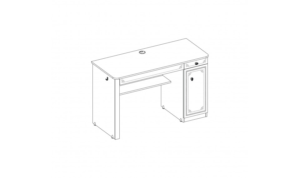 SELENA GREY STUDY DESK | 100% laatu SELENA GREY STUDY DESK | Selena Grey | ZIPhome.ee kuva 5