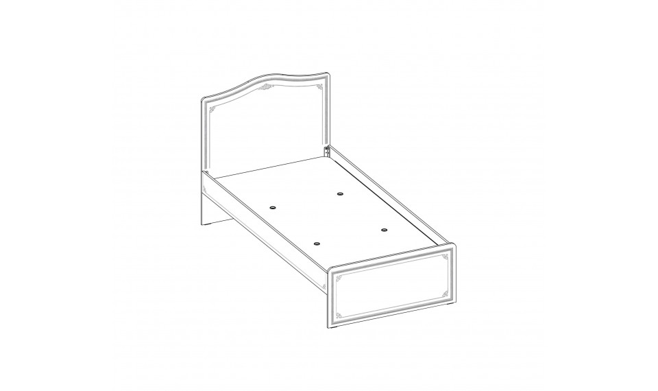 SELENA GREY voodi (100x200cm) | Laste voodid | ZIPhome.ee pilt 3