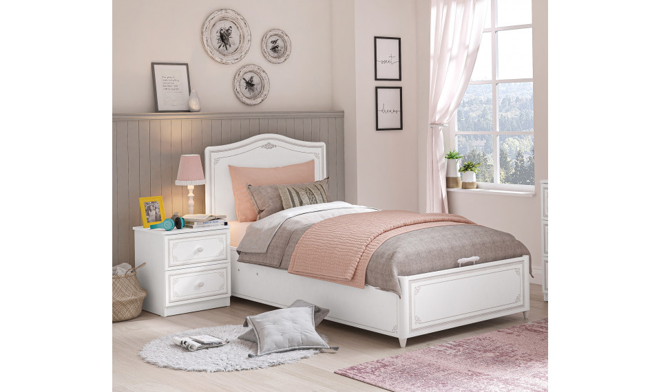 SELENA GREY voodi pesukastiga ja tõstemehhanismiga (100x200cm) | Laste voodid | ZIPhome.ee pilt 2