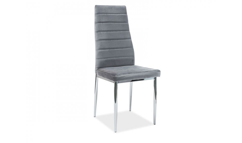 H261 Стул Хром/Серый BLUVEL14 VELVET | Стулья | ZIPhome.ee изображение 1