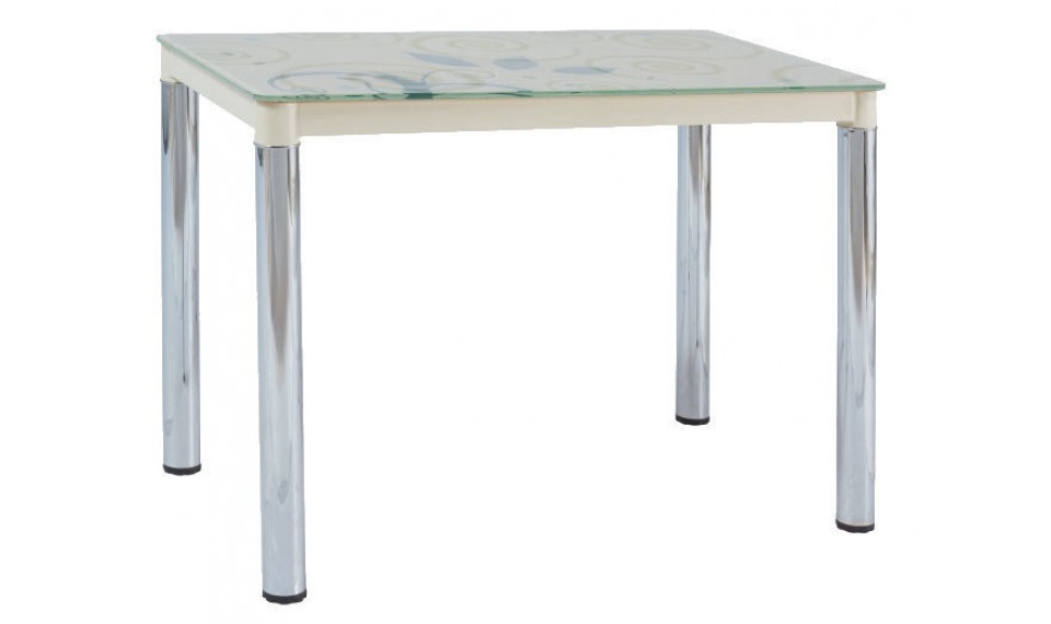 DAMAR II 100 Dining table, Chrome/Beige | Tables | ZIPhome.ee image 1