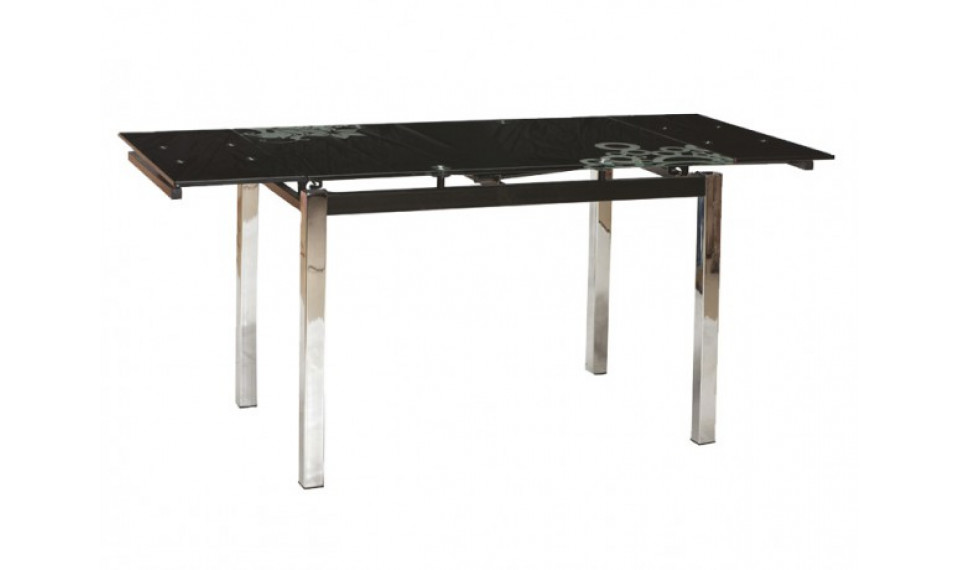 GD-017 Extendable Dining table, Chrome/Black | Tables | ZIPhome.ee image 1