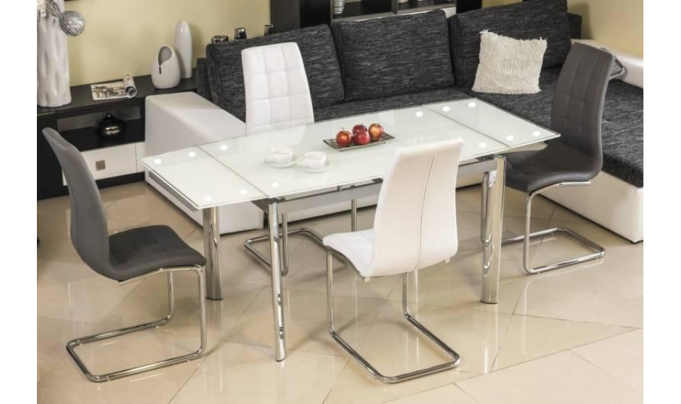 GD-020 Extendable Dining table, Chrome/White | Tables | ZIPhome.ee image 2