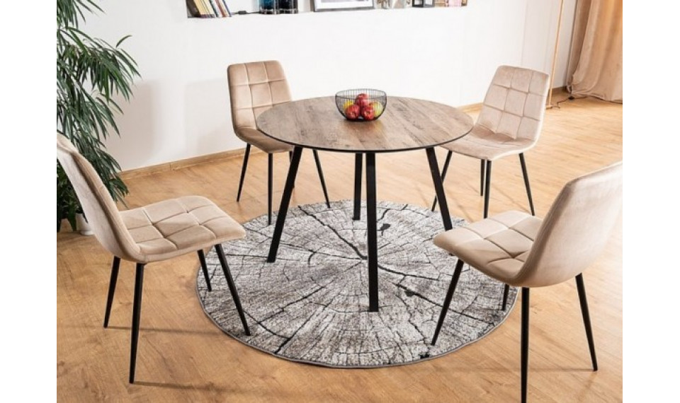 OAKLAND Dining table, dark walnut/black | Tables | ZIPhome.ee image 2