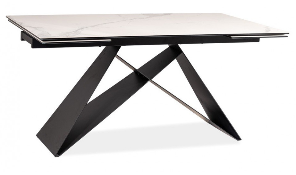 WESTIN III Раздвижной 160-240 обеденный стол, Эффект мрамора, белый | Столы | ZIPhome.ee изображение 1