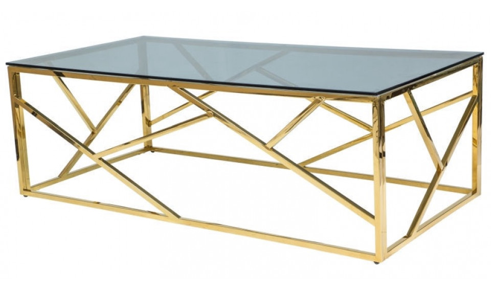 ESCADA A Coffee table, Dark Glass/Golden | Сoffee tables | ZIPhome.ee image 1