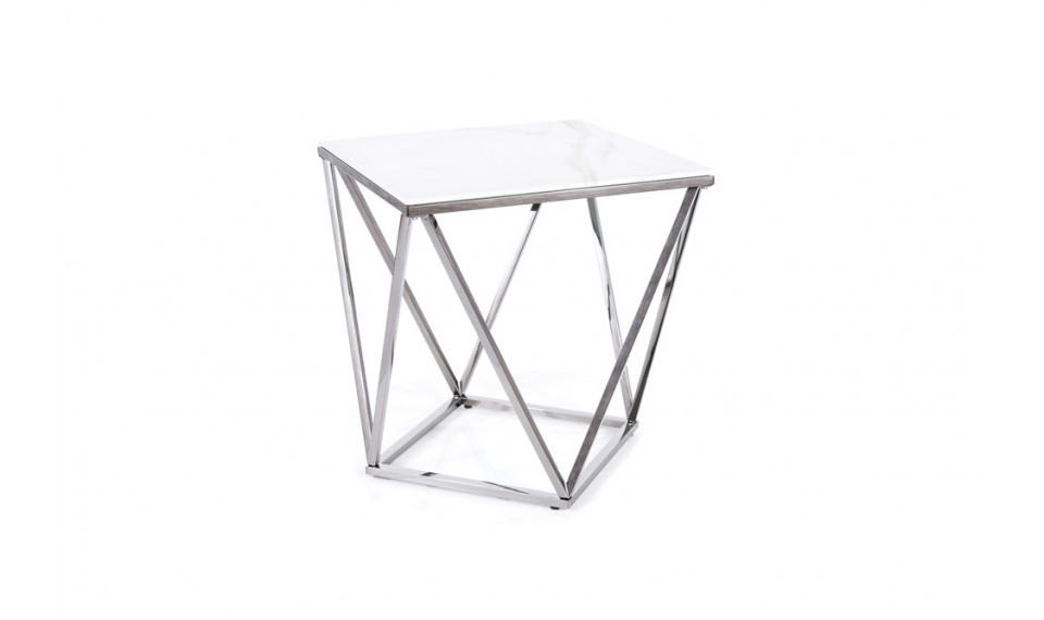 SILVER B II Coffee table, white marble / steel | Сoffee tables | ZIPhome.ee image 1