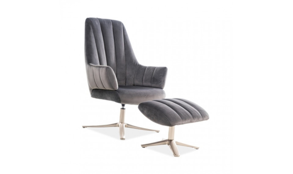 Armchair ADAMS VELVET BLUVEL 14 grey | 100% Quality Armchair ADAMS VELVET BLUVEL 14 grey | Armchairs | ZIPhome.ee image 1