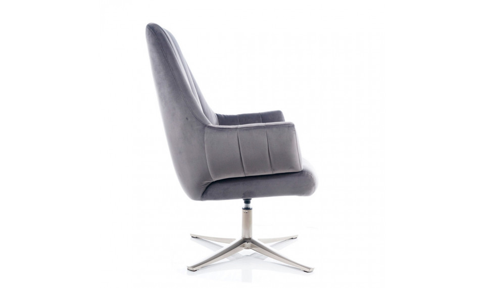 Armchair ADAMS VELVET BLUVEL 14 grey | 100% Quality Armchair ADAMS VELVET BLUVEL 14 grey | Armchairs | ZIPhome.ee image 3