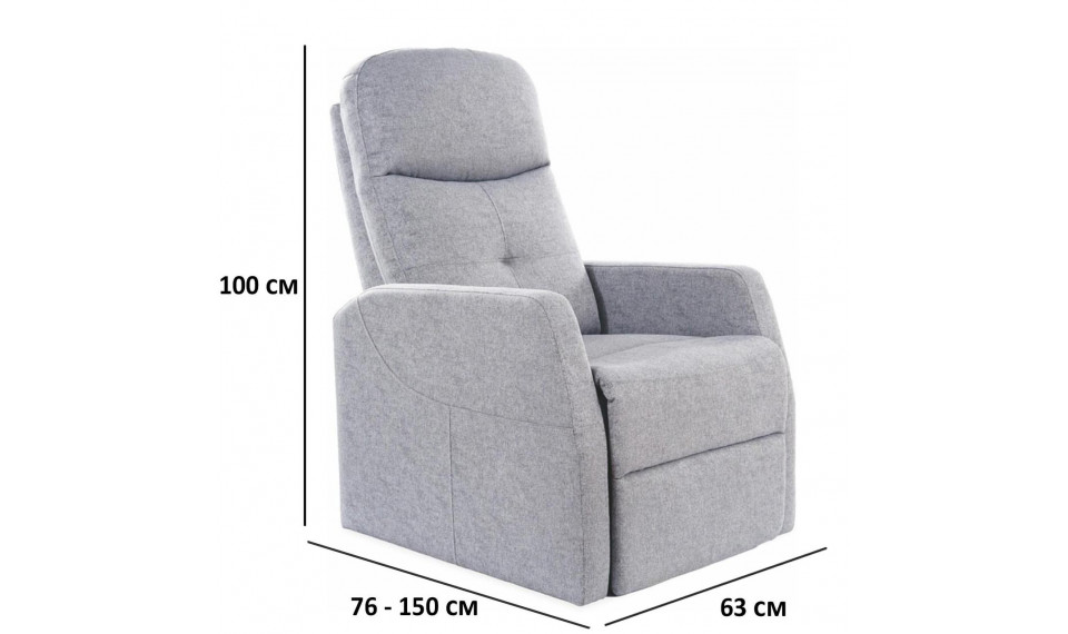 Armchair ARES  TAP 158 grey | 100% Quality Armchair ARES  TAP 158 grey | Armchairs | ZIPhome.ee image 4