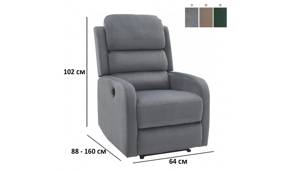 Armchair ARES VELVET BLUVEL 14 grey | 100% Quality Armchair ARES VELVET BLUVEL 14 grey | Armchairs | ZIPhome.ee image 3
