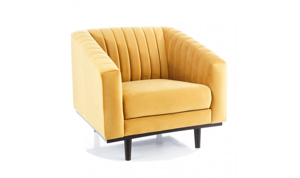 Armchair ASPREY 1 VELVET BLUVEL 68 curry | 100% Quality Armchair ASPREY 1 VELVET BLUVEL 68 curry | Armchairs | ZIPhome.ee image 1
