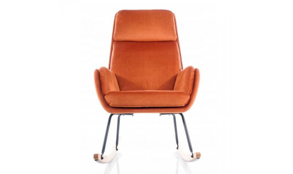 Rocking chair HOOVER VELVET TAP 179 Orange | 100% Quality Rocking chair HOOVER VELVET TAP 179 Orange | Armchairs | ZIPhome.ee image 2