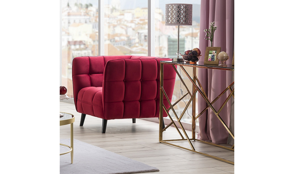 Armchair CASTELLO 1, VELVET  BLUVEL 59 burgundy | 100% Quality Armchair CASTELLO 1, VELVET  BLUVEL 59 burgundy | Armchairs | ZIPhome.ee image 2