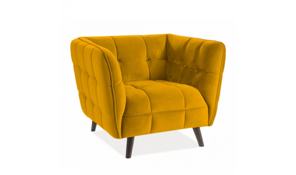Armchair CASTELLO 1, VELVET  BLUVEL 68 curry | 100% Quality Armchair CASTELLO 1, VELVET  BLUVEL 68 curry | Armchairs | ZIPhome.ee image 1