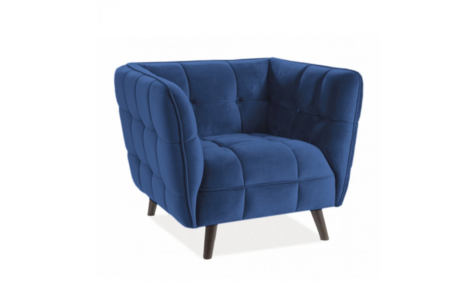Armchair CASTELLO 1, VELVET  BLUVEL 86 blue | 100% Quality Armchair CASTELLO 1, VELVET  BLUVEL 86 blue | Armchairs | ZIPhome.ee image 1