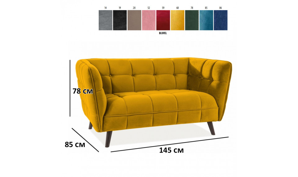 Diivan CASTELLO 2, BLUVEL 68 karri | 100% kvaliteet Diivan CASTELLO 2, BLUVEL 68 karri | Pehme mööbel | ZIPhome.ee pilt 3
