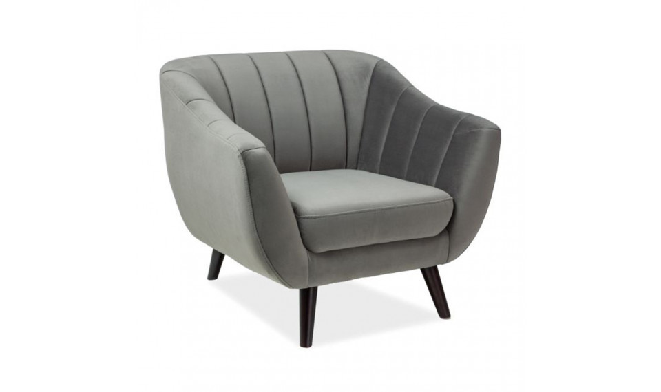 Armchair ELITE 1, VELVET  BLUVEL 14 grey | 100% Quality Armchair ELITE 1, VELVET  BLUVEL 14 grey | Armchairs | ZIPhome.ee image 1