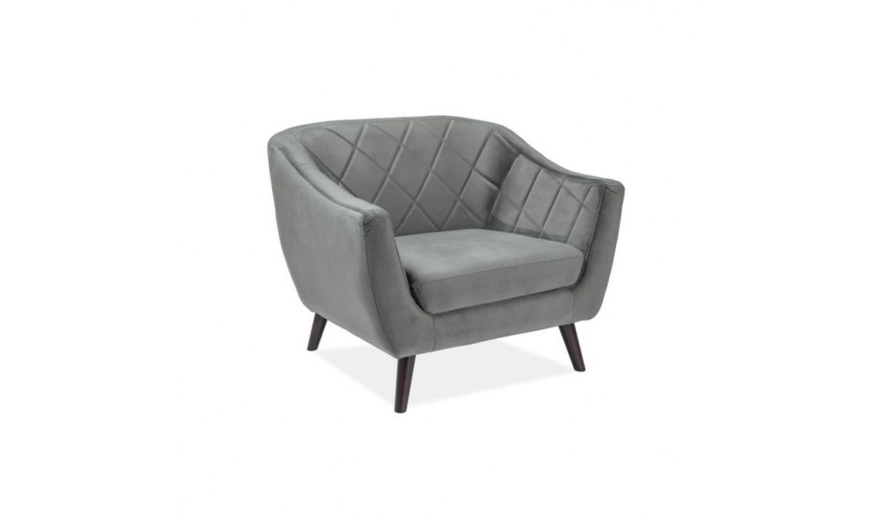 Armchair KARO 1 VELVET BLUVEL 14 grey | 100% Quality Armchair KARO 1 VELVET BLUVEL 14 grey | Armchairs | ZIPhome.ee image 1