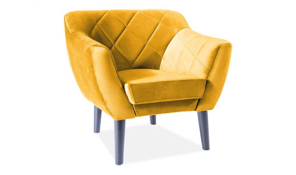 Armchair KARO 1 VELVET BLUVEL 68 curry | 100% Quality Armchair KARO 1 VELVET BLUVEL 68 curry | Armchairs | ZIPhome.ee image 1