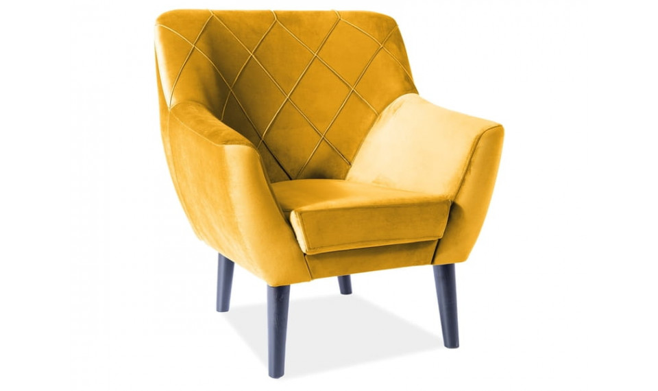 Armchair KIER 1 VELVET BLUVEL 68 curry | 100% Quality Armchair KIER 1 VELVET BLUVEL 68 curry | Armchairs | ZIPhome.ee image 1