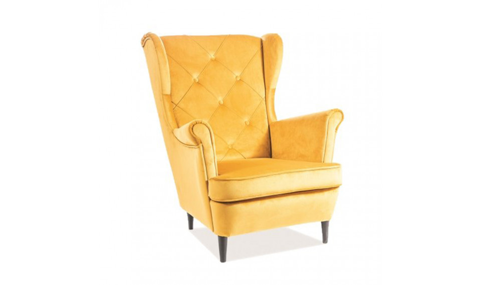 Armchair LADY VELVET BLUVEL 68 curry | 100% Quality Armchair LADY VELVET BLUVEL 68 curry | Armchairs | ZIPhome.ee image 1