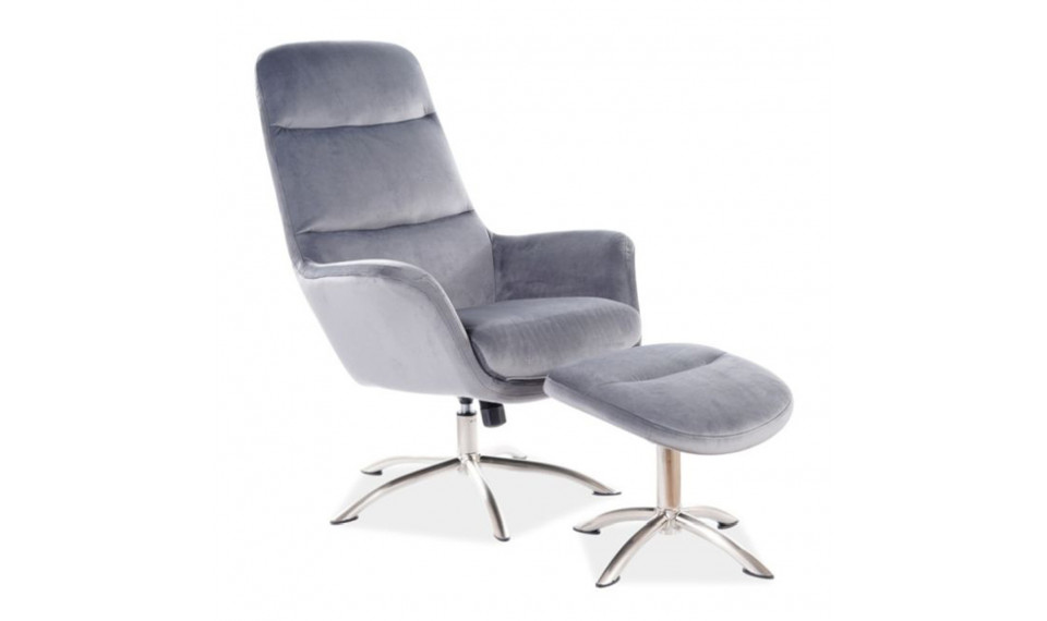 Armchair NIXON VELVET BLUVEL 14 grey | 100% laatu Armchair NIXON VELVET BLUVEL 14 grey | Nojatuolit | ZIPhome.ee kuva 1