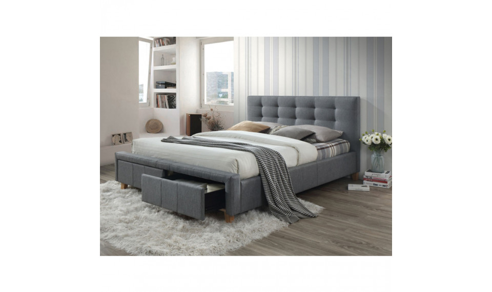 Bed ASCOT 160X200 TAP 23 grey | Sängyt | ZIPhome.ee kuva 1