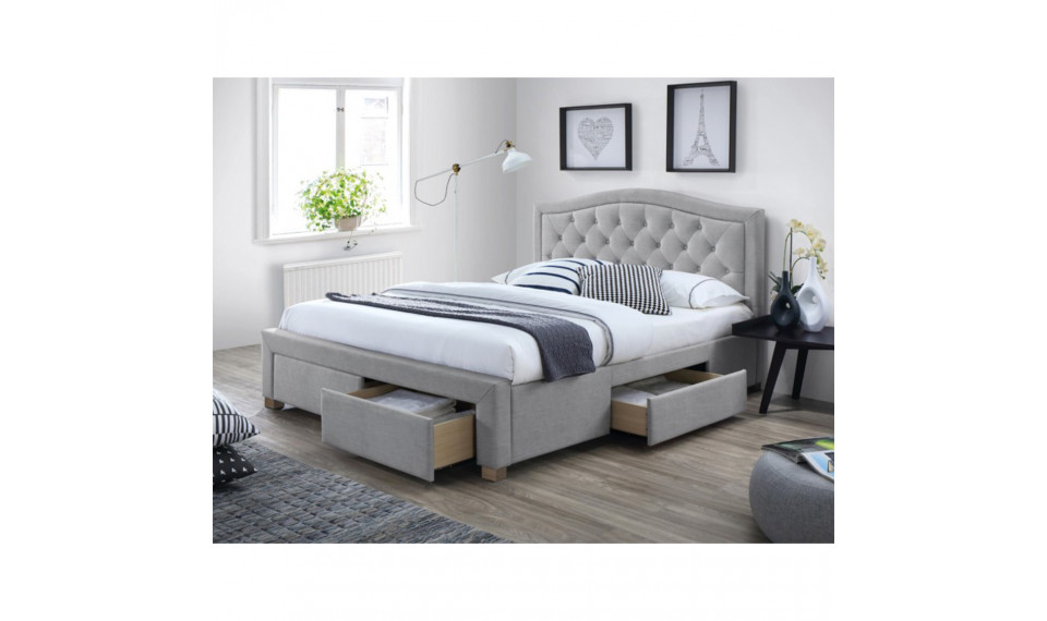 Bed with drawers ELECTRA 140X200 TAP 76 grey | Sängyt | ZIPhome.ee kuva 1