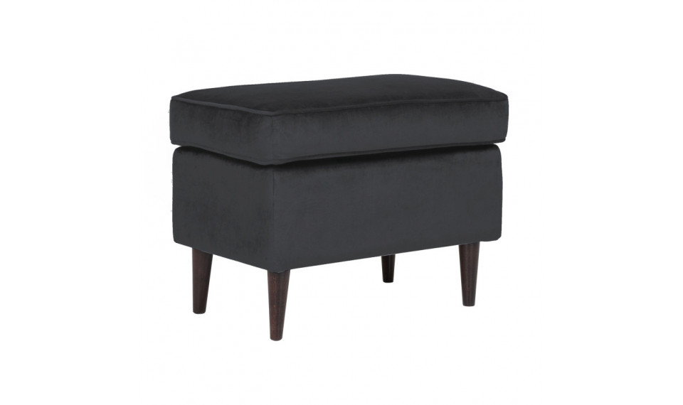 Footstool RON VELVET BLUVEL 19 black | Soft furniture | ZIPhome.ee image 1
