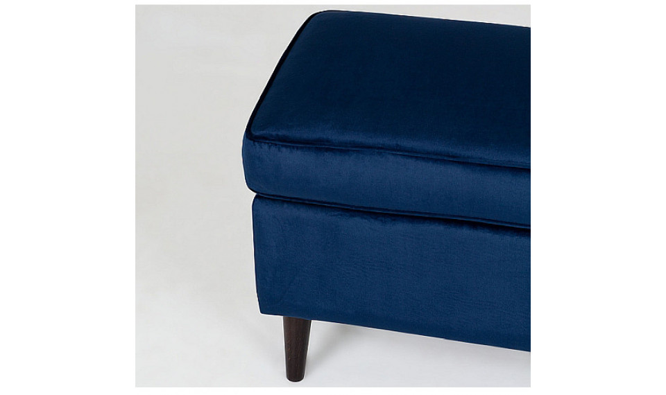 Footstool RON VELVET BLUVEL 86 blue | Soft furniture | ZIPhome.ee image 2