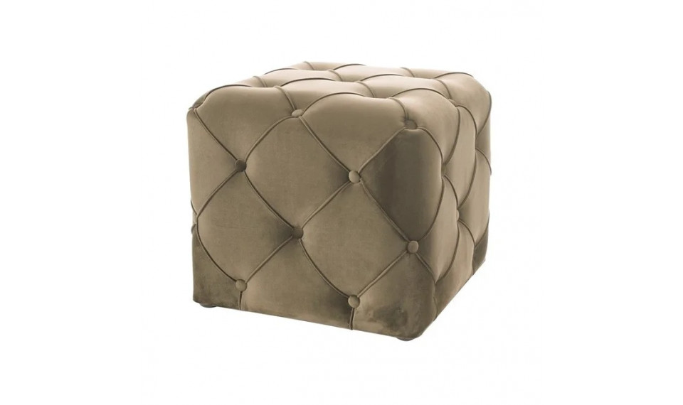 Pouffe AVIVA K VELVET BLUVEL 28 beige | Soft furniture | ZIPhome.ee image 1