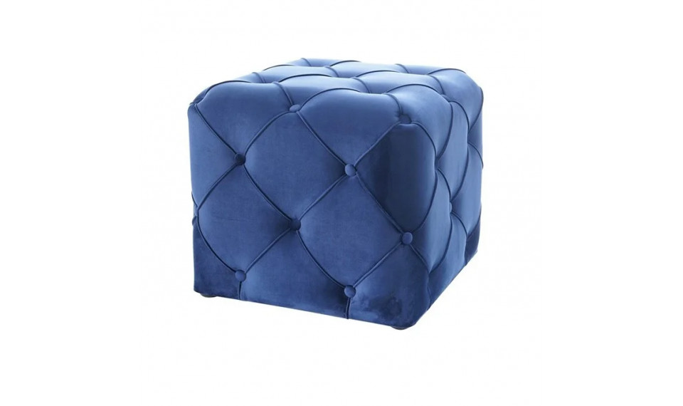 Pouffe AVIVA K VELVET BLUVEL 86 blue | Soft furniture | ZIPhome.ee image 1