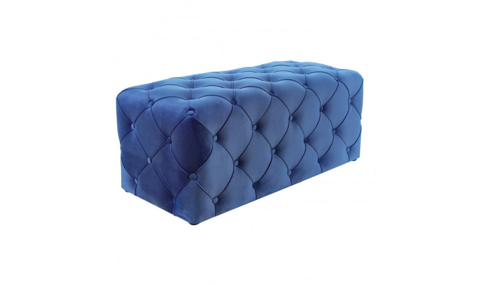 Pouffe AVIVA VELVET BLUVEL 86 blue | Soft furniture | ZIPhome.ee image 1