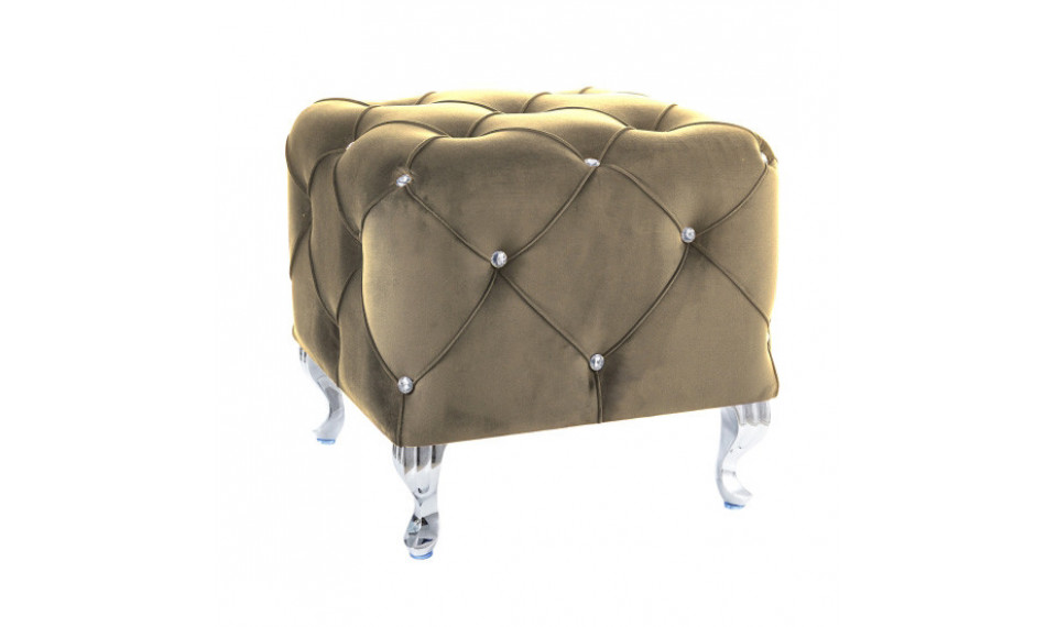 Pouffe HESTIA K VELVET BLUVEL 28 beige | Soft furniture | ZIPhome.ee image 1