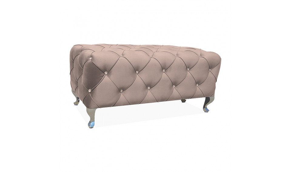Pouffe HESTIA VELVET BLUVEL 28 beige | Soft furniture | ZIPhome.ee image 1