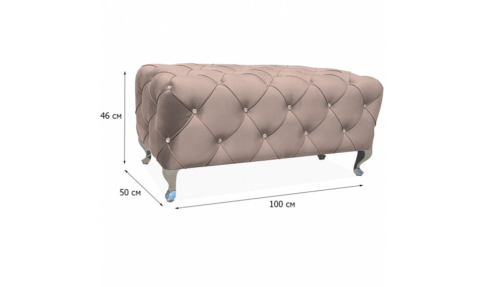 Pouffe HESTIA VELVET BLUVEL 28 beige | Soft furniture | ZIPhome.ee image 2