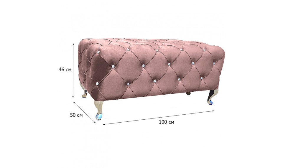 Pouffe HESTIA VELVET BLUVEL 52 antique rose | Soft furniture | ZIPhome.ee image 2