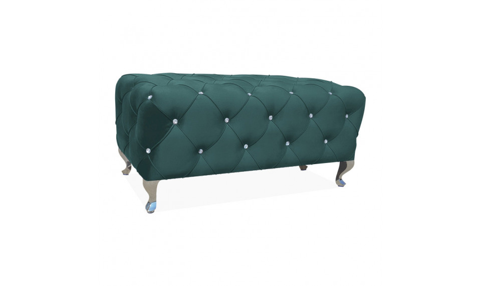 Pouffe HESTIA VELVET BLUVEL 78 green | Soft furniture | ZIPhome.ee image 1