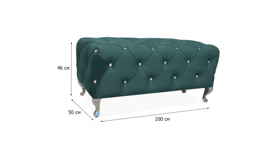 Pouffe HESTIA VELVET BLUVEL 78 green | Soft furniture | ZIPhome.ee image 2