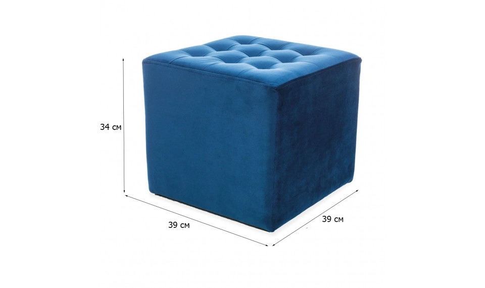 Pouffe LORI VELVET BLUVEL 86 blue | Soft furniture | ZIPhome.ee image 2