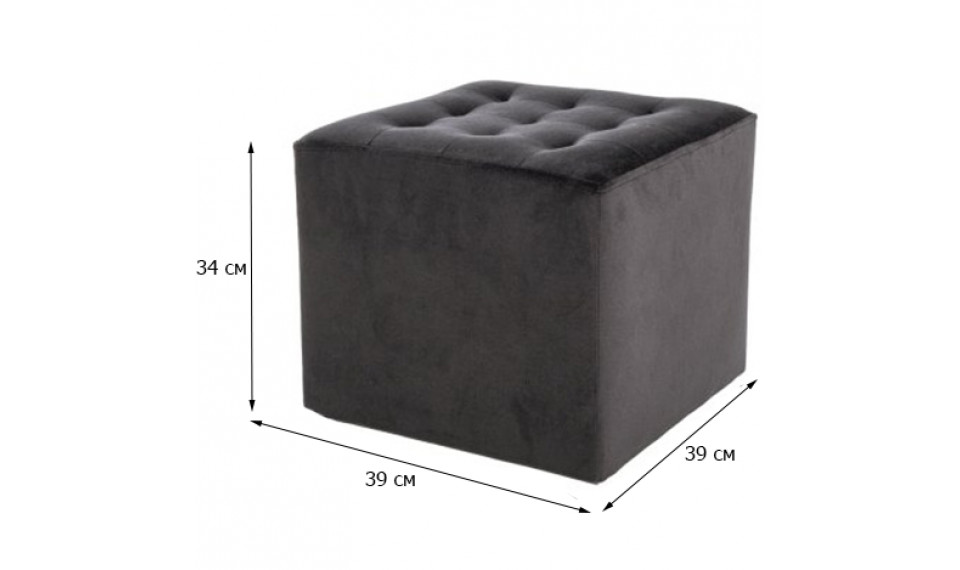 Pouffe LORI VELVET BLUVEL 19 black | Soft furniture | ZIPhome.ee image 2