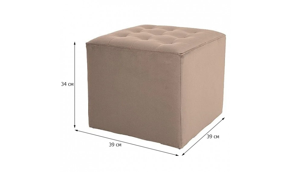 Pouffe LORI VELVET BLUVEL 28 beige | Soft furniture | ZIPhome.ee image 2