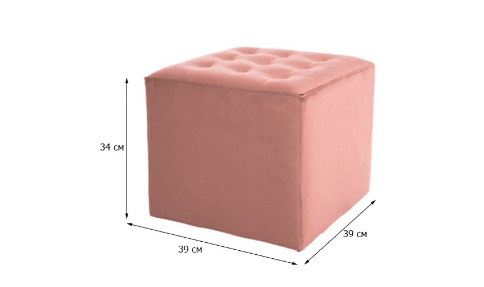 Pouffe LORI VELVET BLUVEL 52 antique rose | Soft furniture | ZIPhome.ee image 2