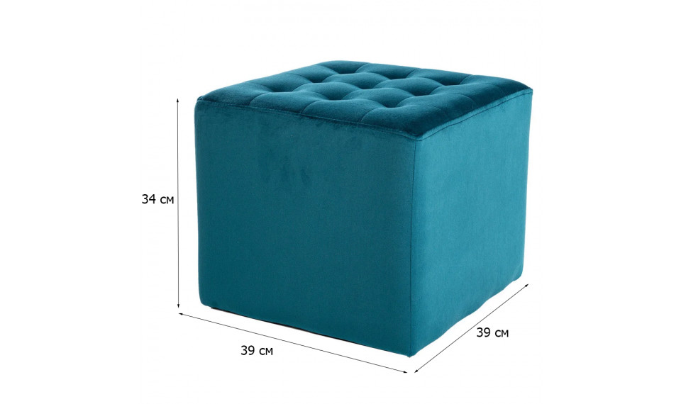 Pouffe LORI VELVET BLUVEL 85 turquoise | Soft furniture | ZIPhome.ee image 2