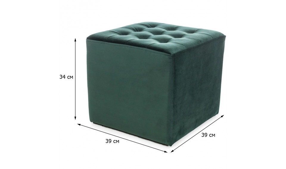 Pouffe LORI VELVET BLUVEL 78 green | Soft furniture | ZIPhome.ee image 2